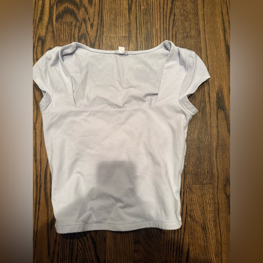 Garage Square Neck Short Sleeve Top